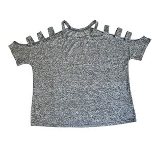 SHEIN Cutout Cold Shoulder Top, Size 0XL